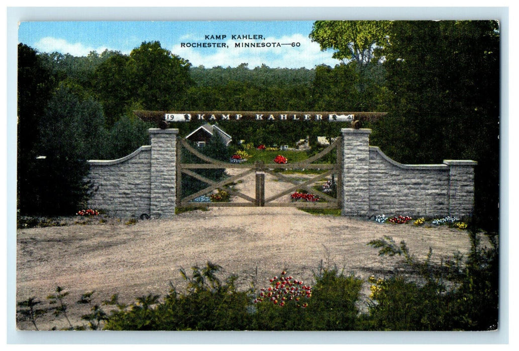 c1940s Kamp Kahler Rochester Minnesota MN Vintage Unposted Postcard