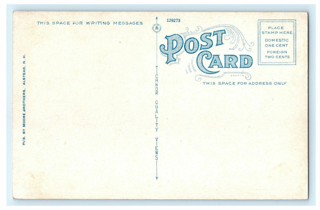 1910 Newell Bend Rd. Alstead, New Hampshire NH Antique Postcard