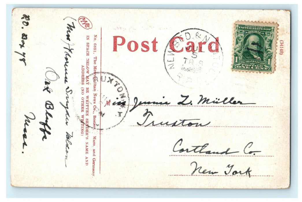 1912 Ocean Park, Now Oak Bluffs, Cottage City, Massachusetts MI Antique Postcard