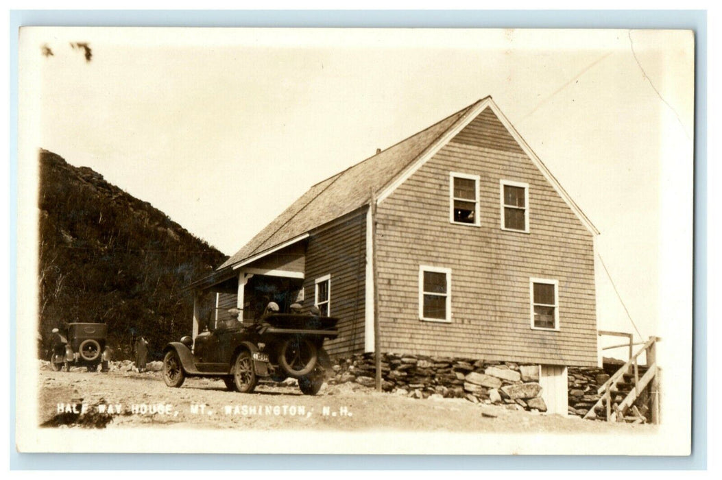 c1930's Half Way House Mt. Washington New Hampshire NH RPPC Photo Postcard