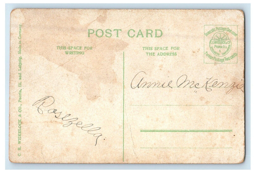 c1910's A View Of State Capitol Des Moines Iowa IA Posted Antique Postcard