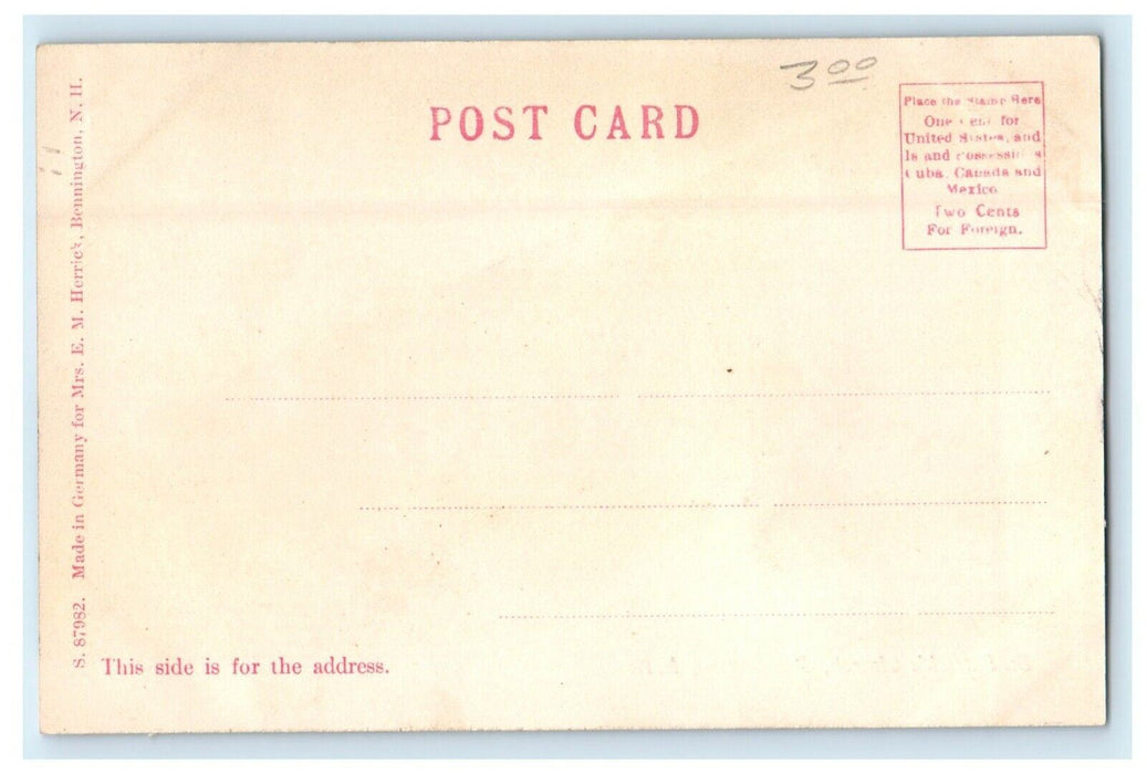 c1905 St. Patrick's Church Bennington New Hampshire NH Antique Postcard