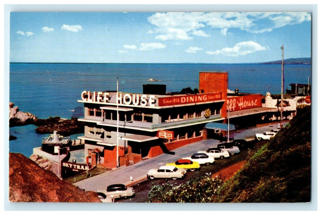 Cliff House Restaurant And Seal Rocks in San Francisco California CA Postcard