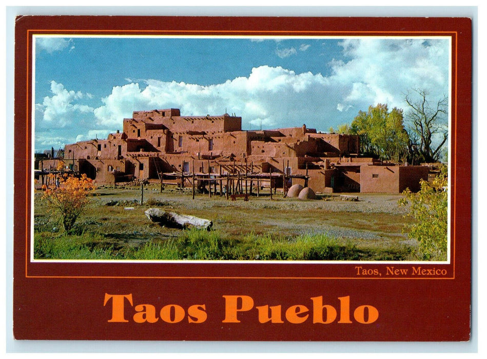 c1950s Indian Apartment Houses Taos Pueblo, Taos New Mexico NM Postcard