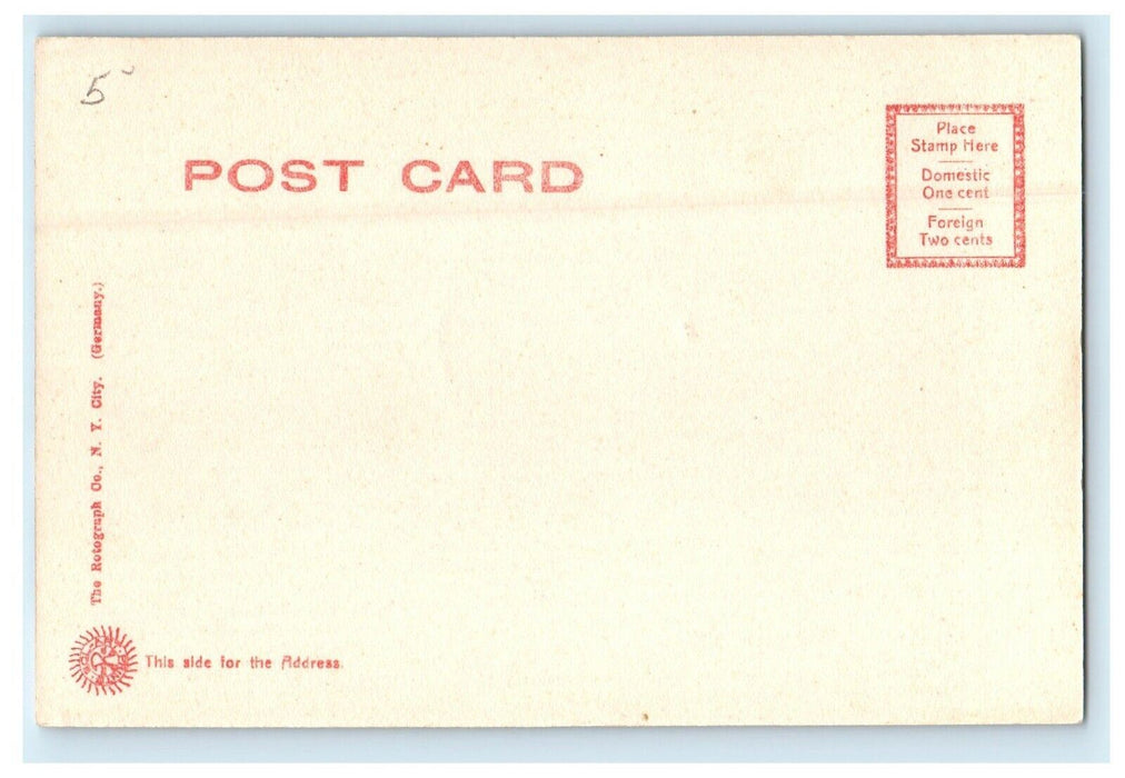 c1905 Congregational Church Landing Weymouth Massachusetts MA Rotograph Postcard