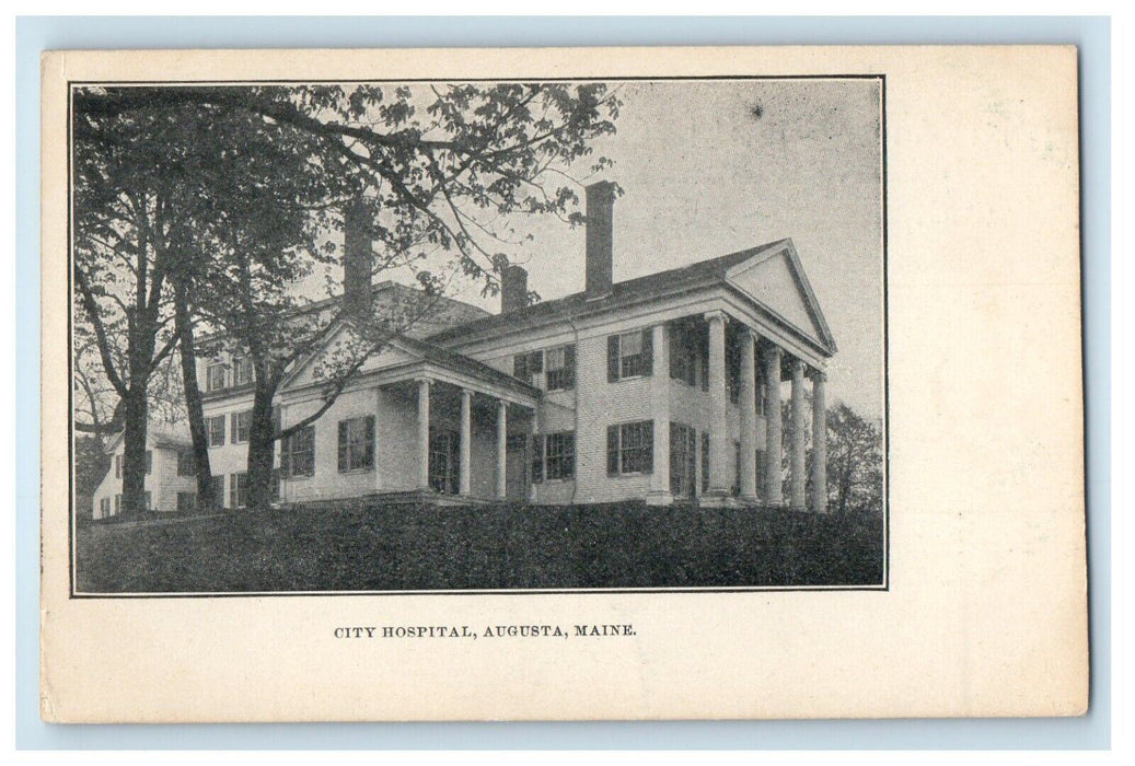 c1900's City Hospital Building Augusta Maine ME Unposted Antique Postcard