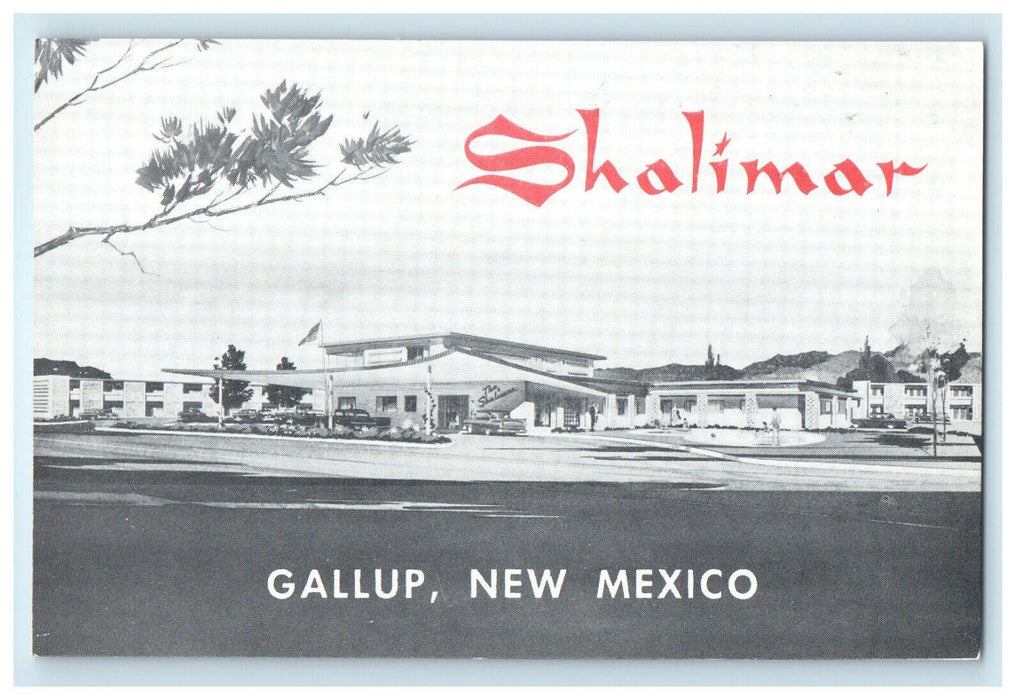 c1940s Shalimar Gallup 2015 West Highway 66 New Mexico NM Unposted Postcard