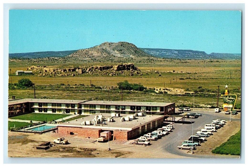 c1960's Bird's Eye View Of Holiday Inn Gallup New Mexico NM Vintage Postcard
