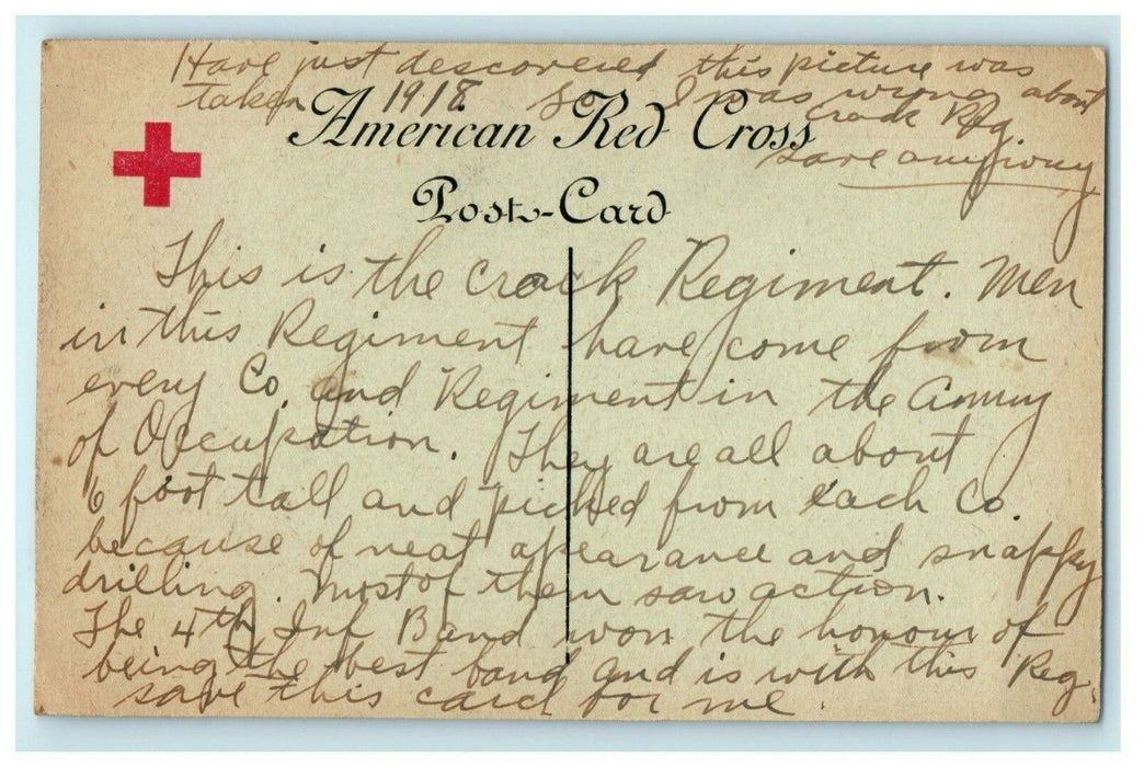 1918 Crack Troops WW1 Paris July 4th Parade American Troops Military Postcard
