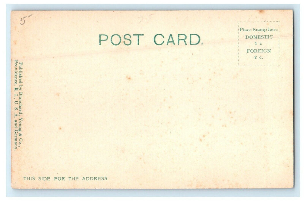 c1905 Old Poplar Point Light Wickford Rhode Island RI Undivided Back Postcard