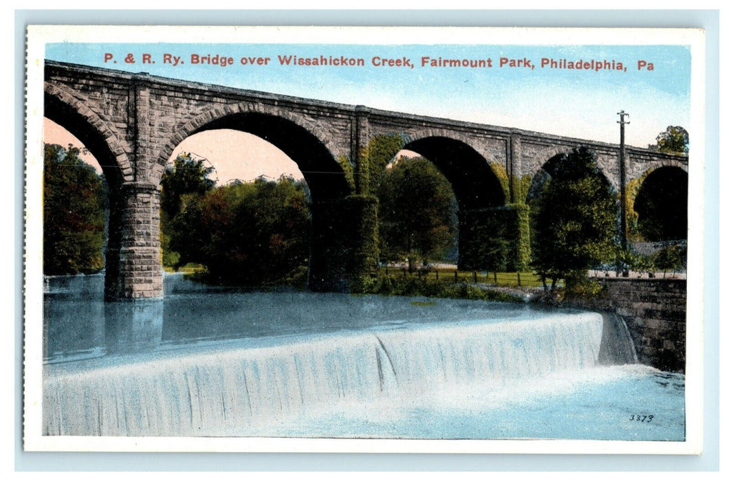 c1910 P&R Railroad Bridge Fairmount Park Philadelphia Pennsylvania PA Postcard