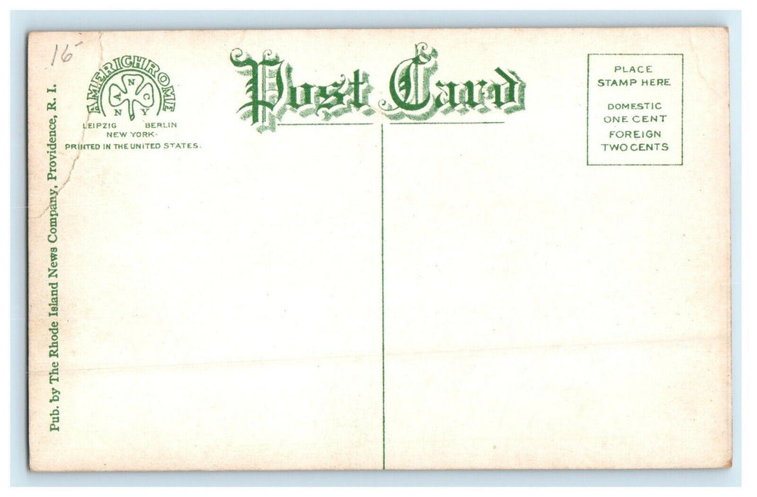 1910 NYNH & HRR Depot, Westerly Rhode Island RI Antique Unposted Postcard