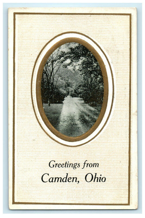 Greetings From Camden Ohio OH Vintage Posted Postcard