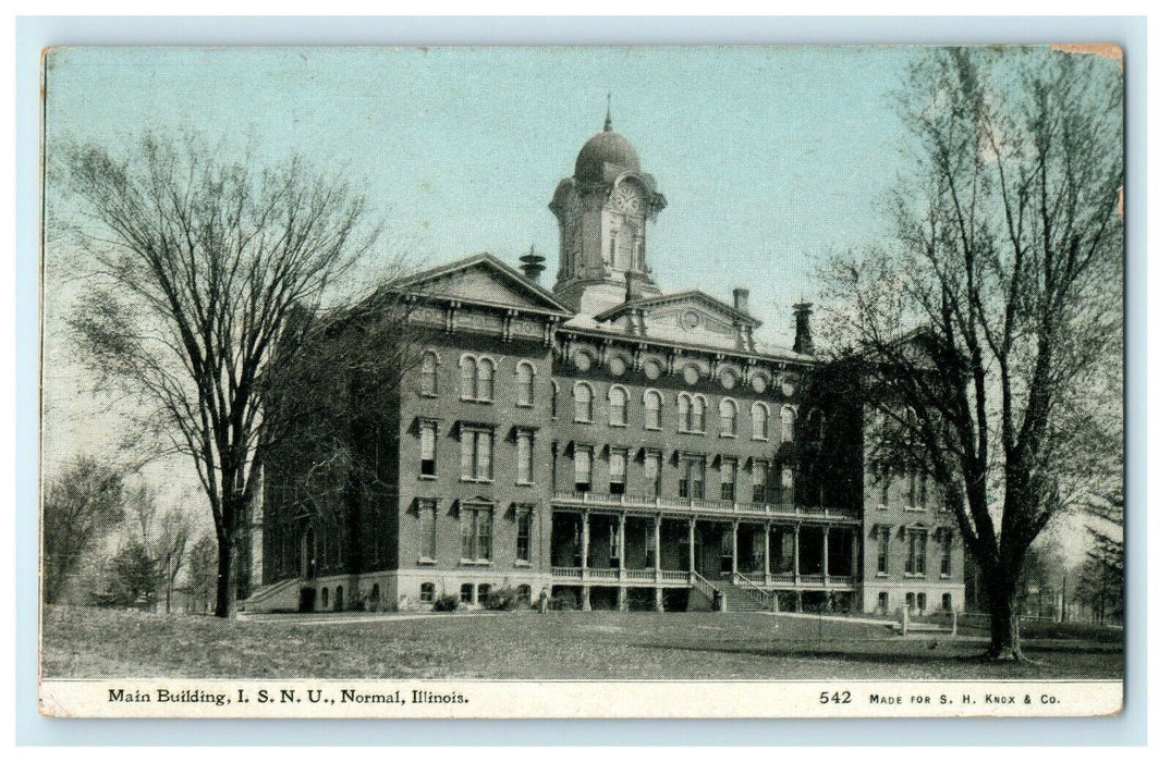 c1905 Main Building I.S.N.U Normal Illinois IL Unposted Antique Postcard
