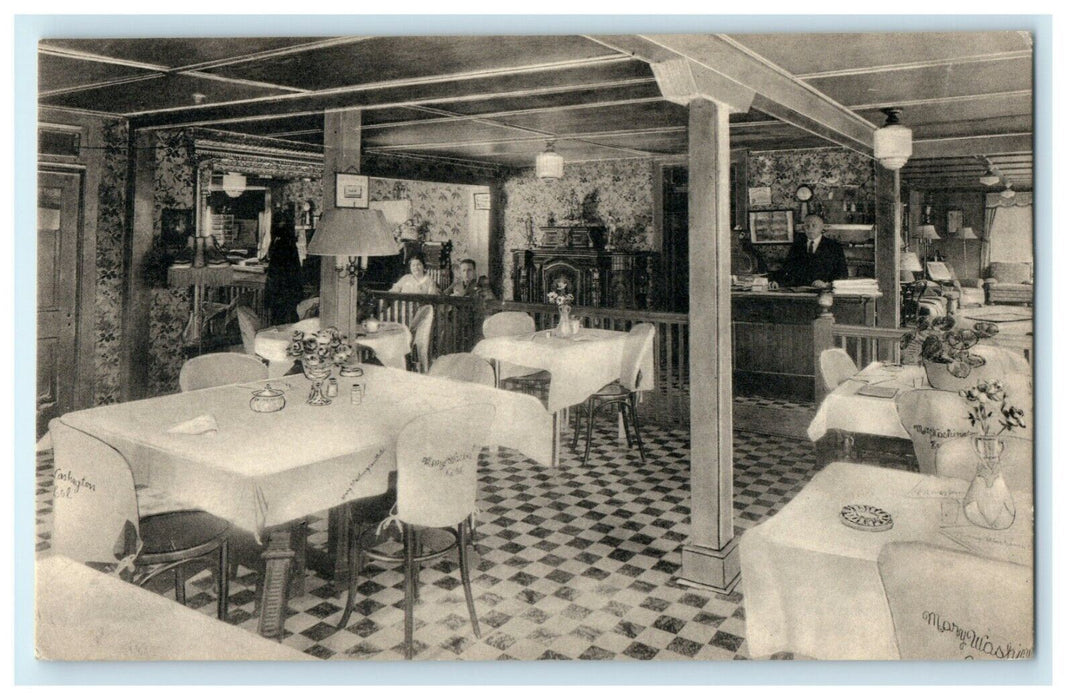 1936 Dining Room Mary Washington Hotel Fredericksburg Virginia VA Postcard