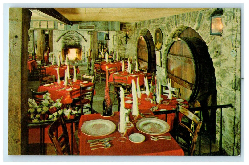 Emily Shaw's Inn Restaurant Interior View Pound Ridge New York NY Postcard