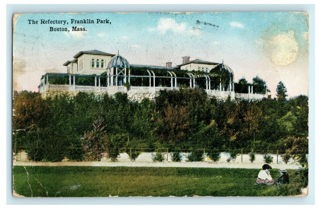 1915 The Refectory Franklin Park Boston Massachusetts MA Posted Postcard