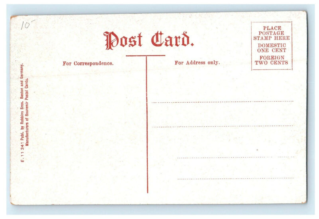 1907 Elm Street School Westerly, Rhode Island RI Antique Unposted Postcard