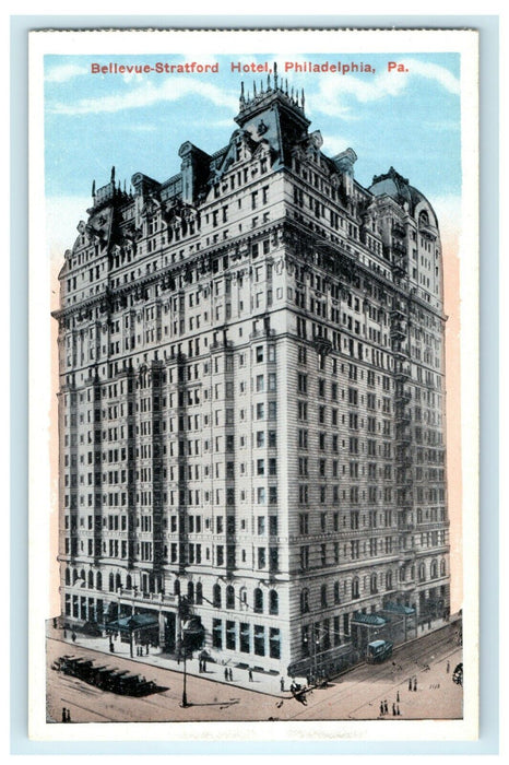 c1910 Bellevue Stratford Hotel Philadelphia Pennsylvania PA Unposted Postcard