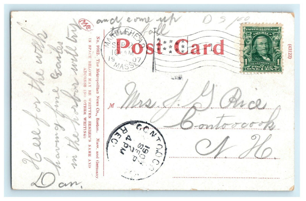 1907 Point Light Marblehead Massachusetts MA Posted Antique Postcard