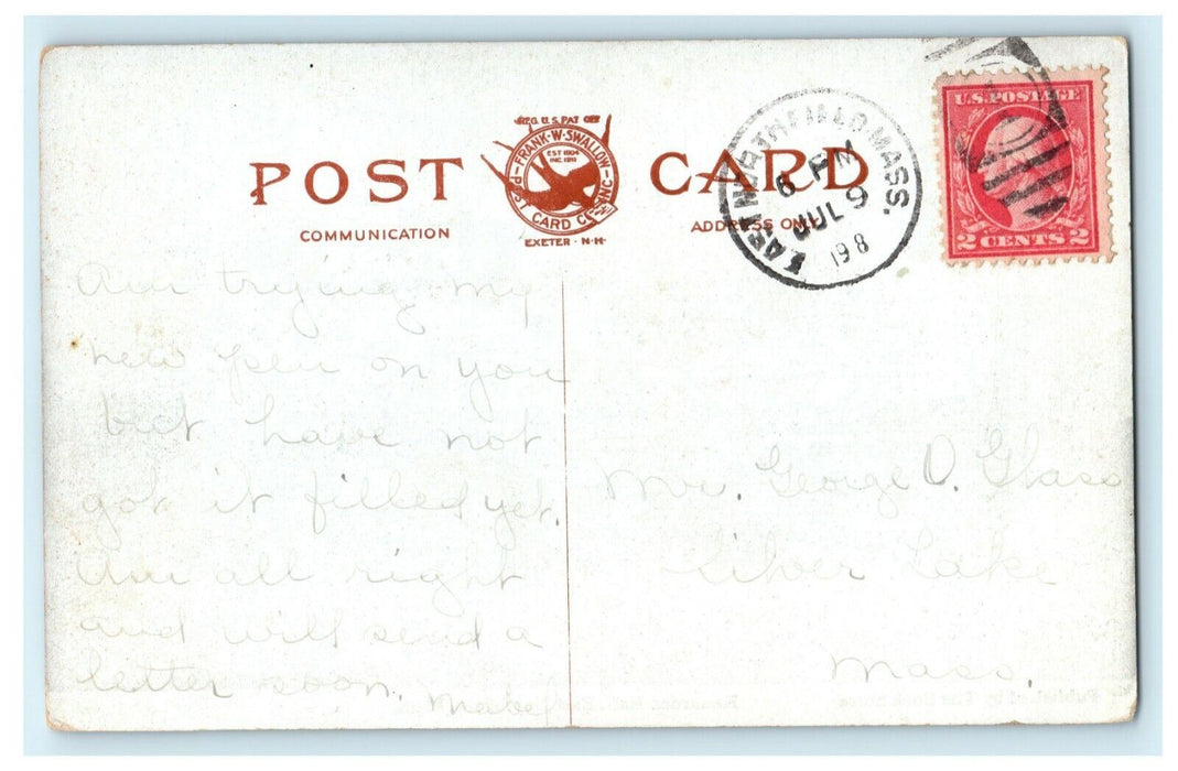 1908 Kenarden Hall East Northfield Massachusetts MA Posted Antique Postcard