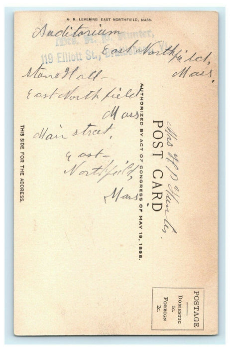 1905 Round Top East Northfield Massachusetts Posted Stamp Postcard