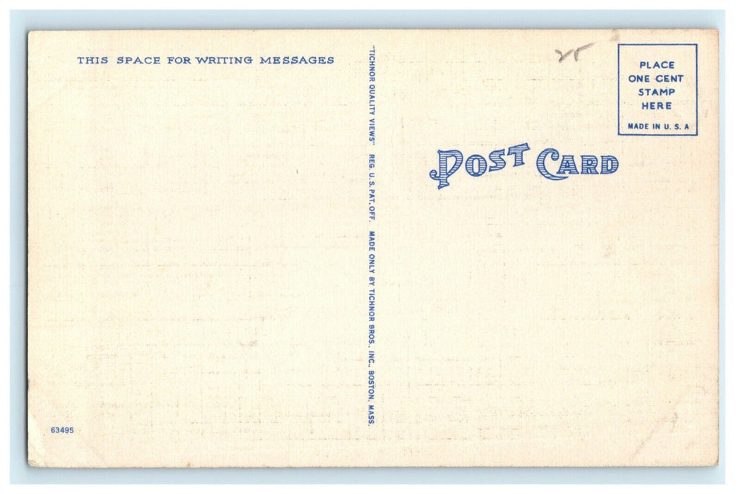 c1940's Greetings From Noblesville Indiana IN Unposted Vintage Postcard