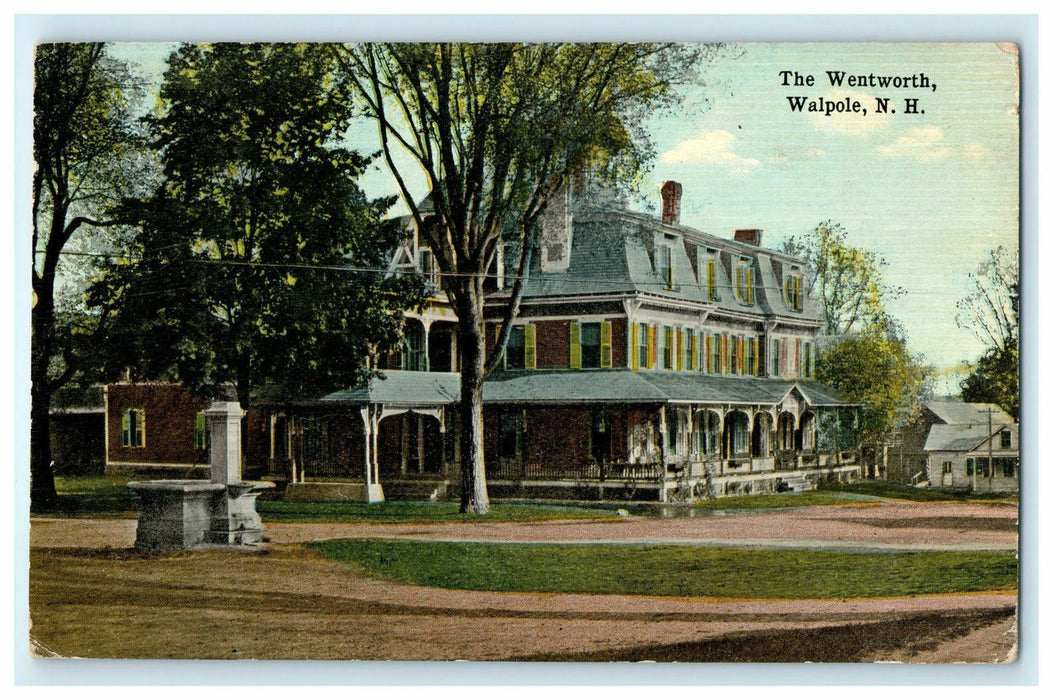 c1915 The Wentworth, Walpole, New Hampshire N.H. Antique Postcard