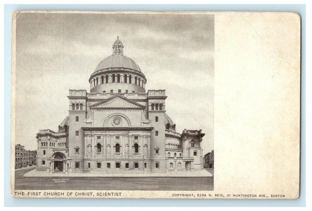 c1905 First Church of Christ Scientist Boston Massachusetts MA Postcard