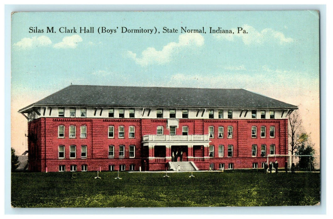1909 Silas M. Clark (Boy's Dormitory), State Normal, Indiana PA Postcard
