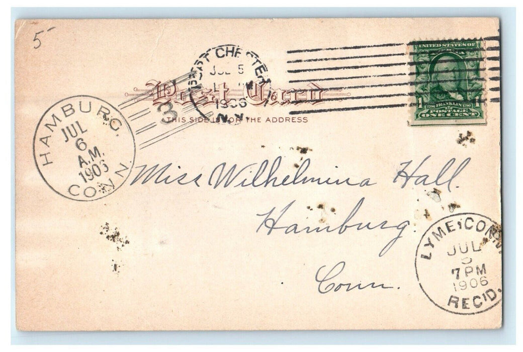 1906 Methodist Church King Street Wallet Avenue Portchester New York NY Postcard