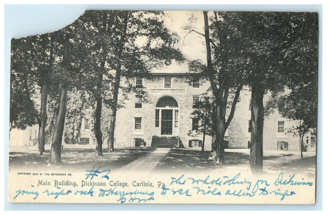 1905 Main Building Dickinson College Carlisle Pennsylvania PA Posted Postcard