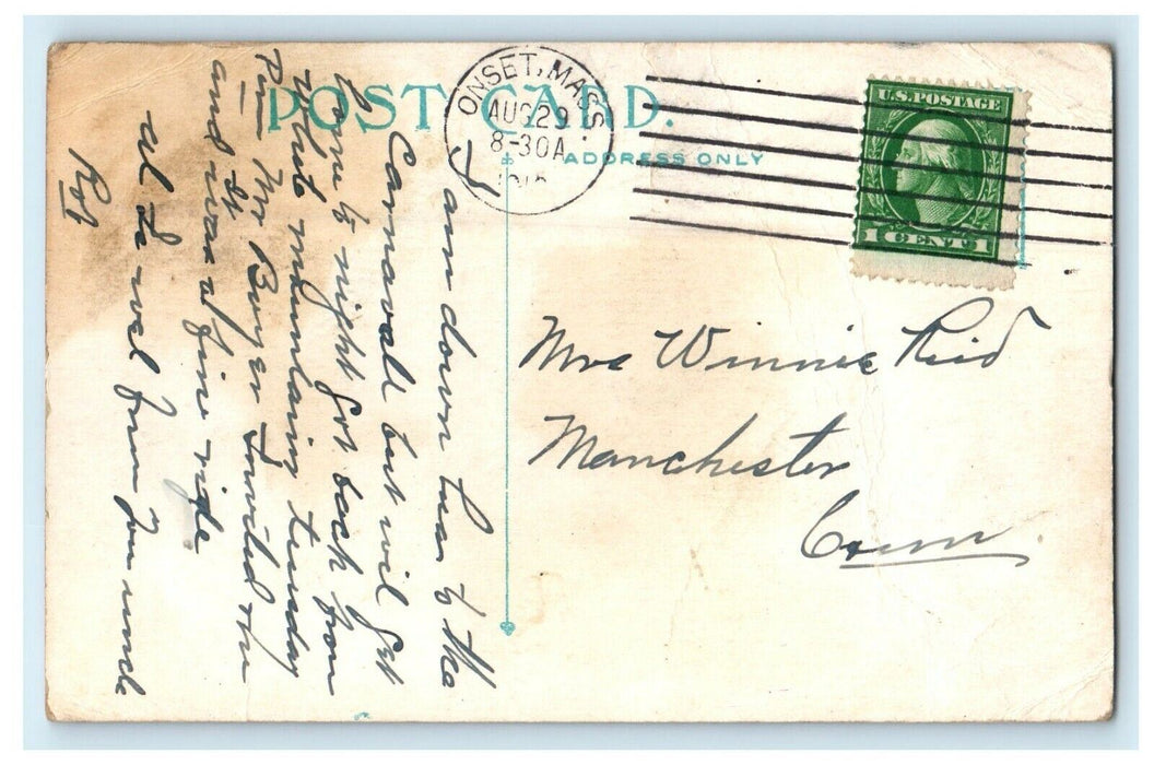 1909 Onset Ave. East Onset, Massachusetts MA Posted Antique Postcard