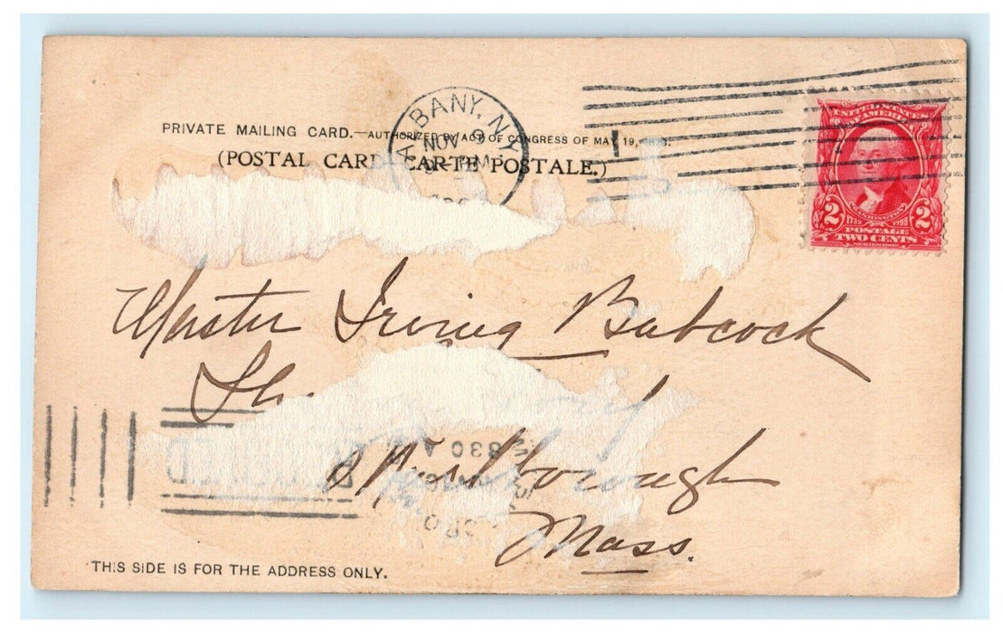 1901 Letter to M.K. The Capitol Albany, New York N.Y. Antique Postcard