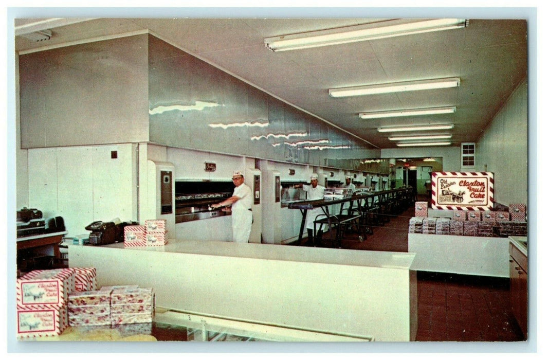 c1960's Claxton Fruit Cake Bakery Claxton Georgia GA Advertising Postcard