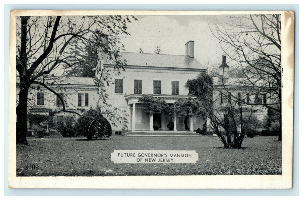 1951 Future Governor's Mansion of New Jersey NJ Houston Texas TX Postcard