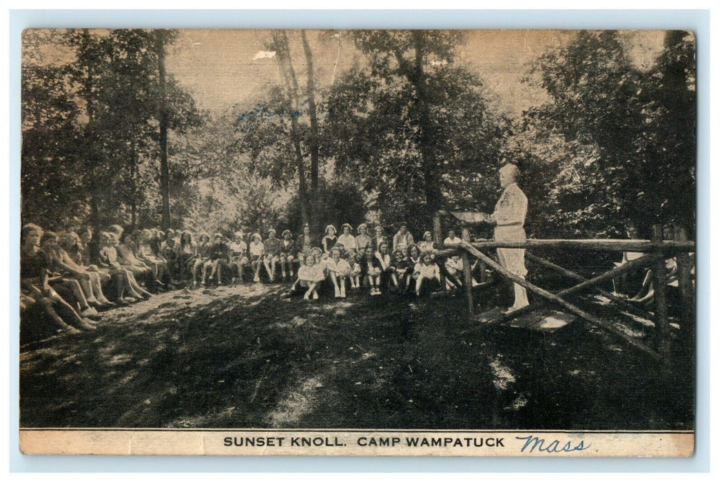 Sunset Knoll Camp Wampatuck South Hanson Massachusetts MA Postcard