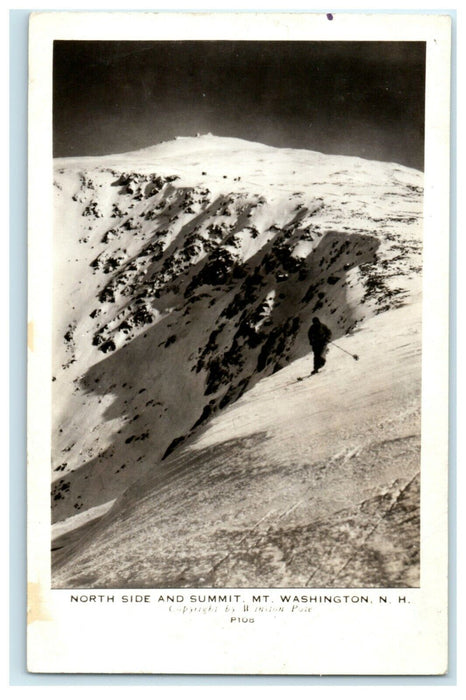 1950 North Side Summit Mt. Washington New Hampshire NH RPPC Photo Postcard