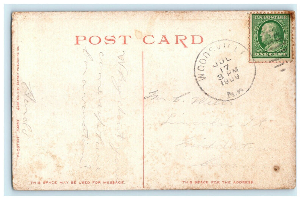 1905 Man of White Mountains New Hampshire NH Woodsville Posted Postcard