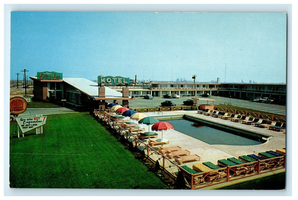 c1950's Fabulous Golden Gate Motel Atlantic City New Jersey NJ Vintage Postcard