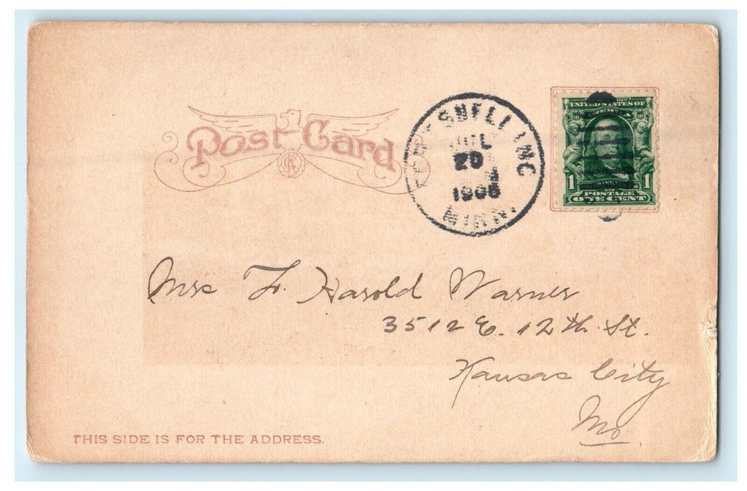 c1905 Fort Snelling On The Mississippi River Minnesota MT Antique Postcard
