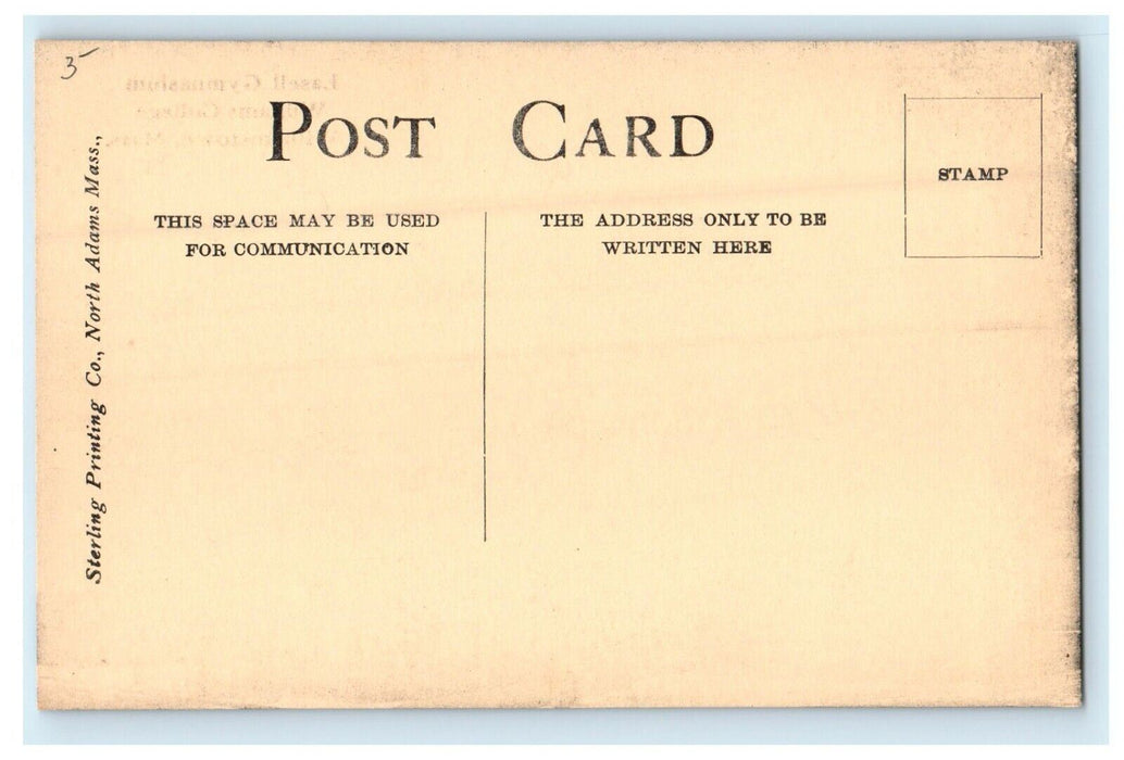 Lasell Gymnasium Williams College Williamston Massachusetts MA Unposted Postcard