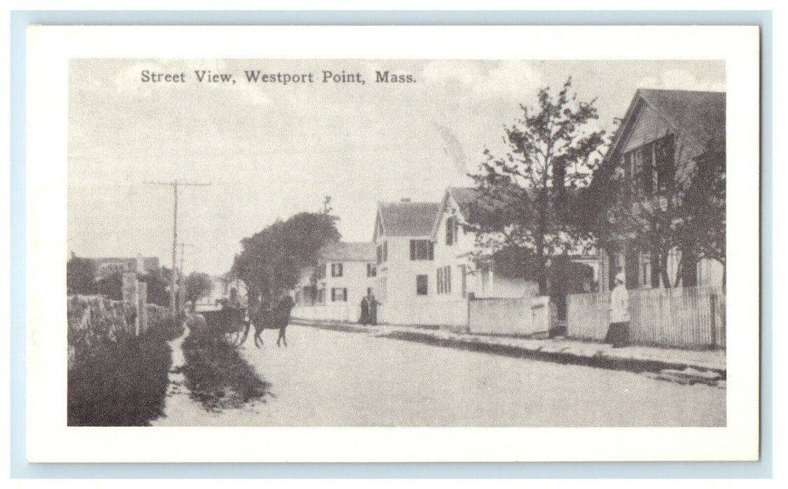 The Street View Homes Westport Point Massachusetts MA Divided Back Postcard