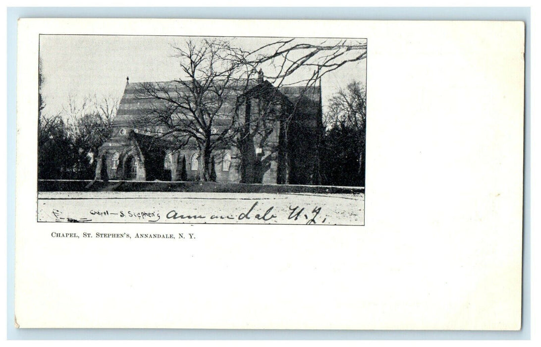 c1905 Chapel St. Stephen's, Annandale New York NY Undivided Back Postcard
