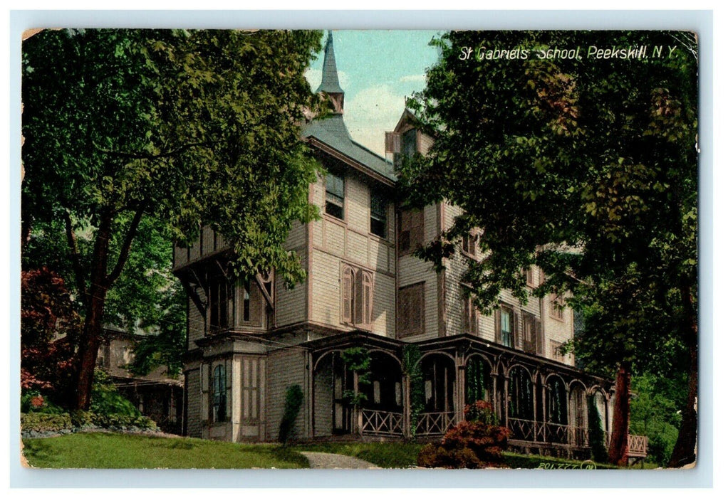 1912 Campus View Of St. Gabriel's School Peekskill New York NY Antique Postcard