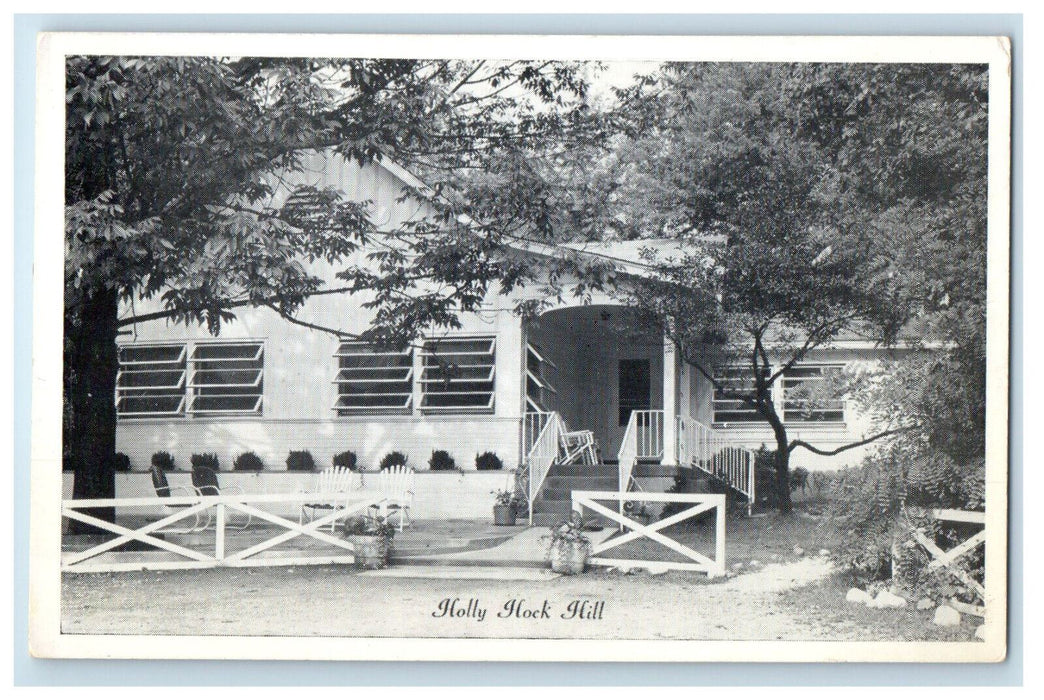 c1950s Holly Hock Hill College Indianapolis IN Vintage Unposted Postcard
