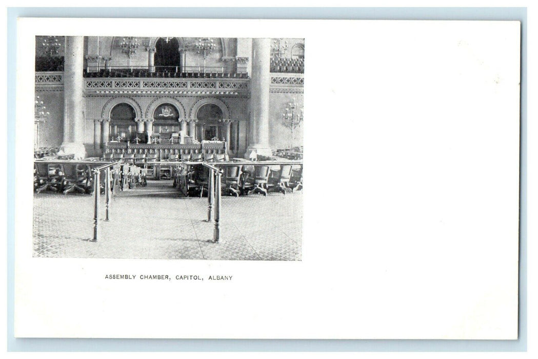 1901 Assembly Chamber, Capitol, Albany New York NY Antique Postcard