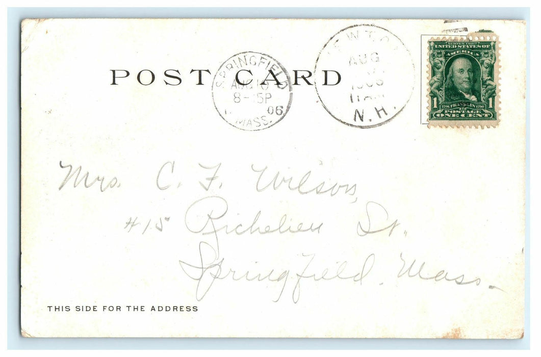 1906 Silver Lake in Halfway Hill, Newton, New Hampshire, NH Vintage Postcard