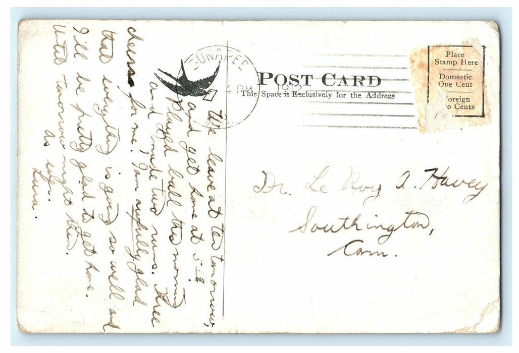 1912 North Point, Lake Sunapee, New Hampshire N.H. Antique Postcard