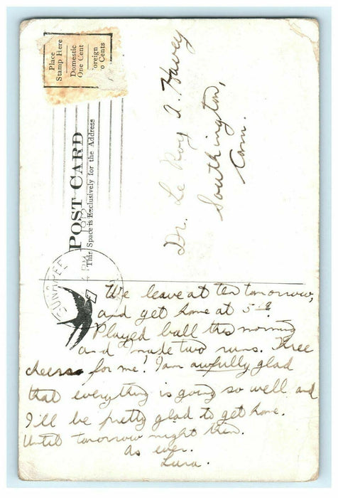 1912 North Point, Lake Sunapee, New Hampshire N.H. Antique Postcard